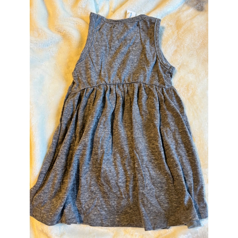 NWT Miki Miette Basics Gray Sleeveless Tank Dress Baby Girls 9 Months - Picture 4 of 4